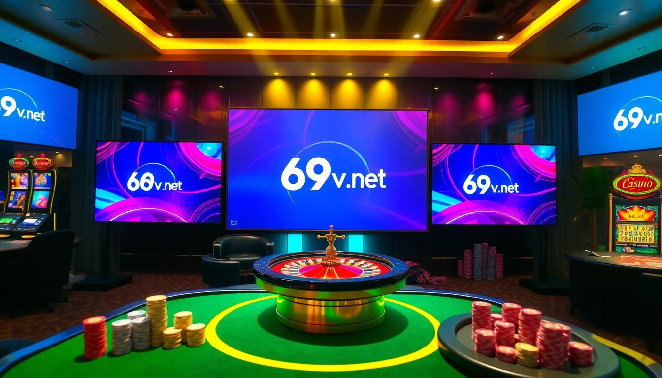 Exciting online casino scene featuring 69vn.gb.net interface and gambling elements.
