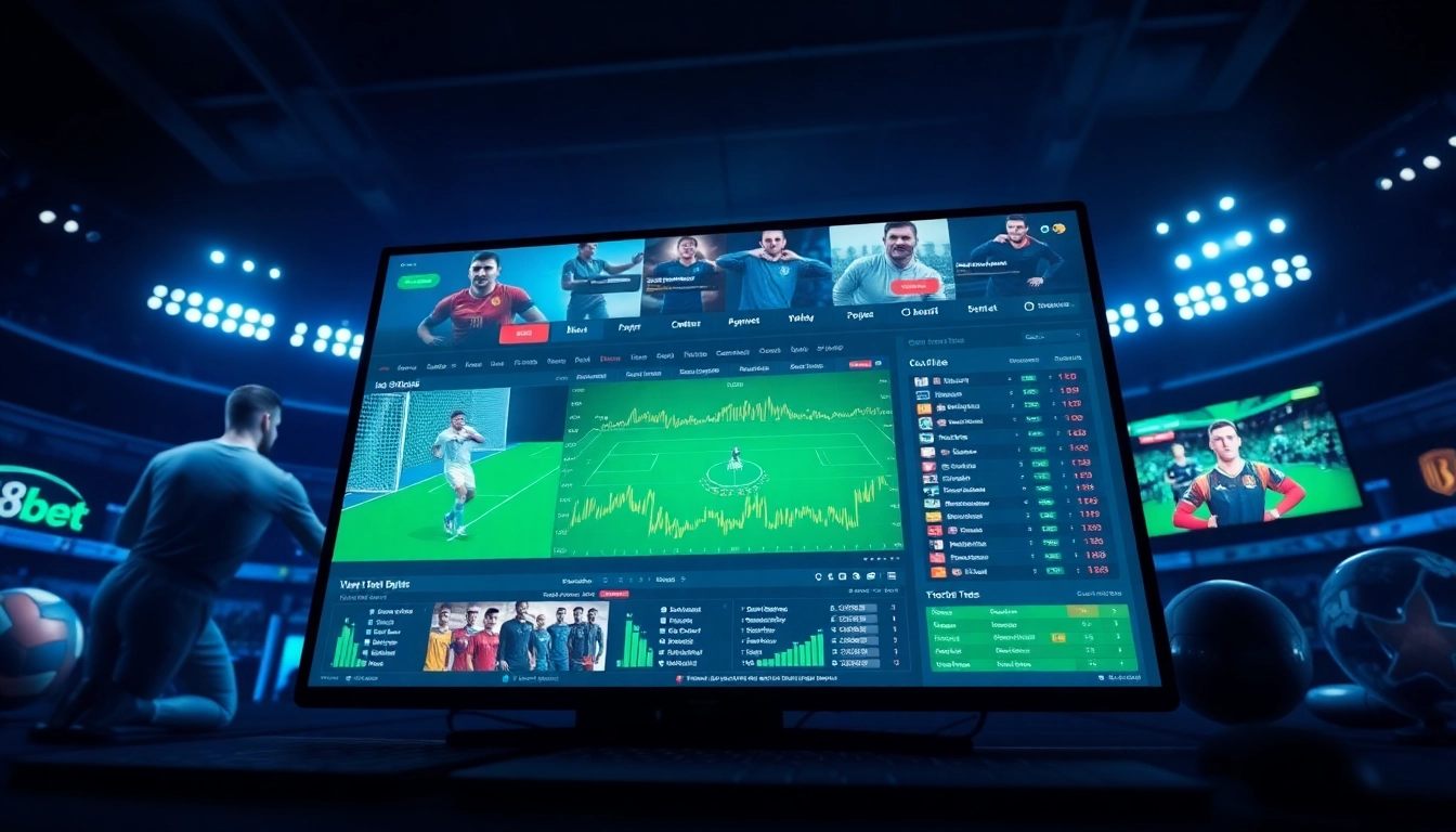 Dynamic sports betting interface on 8xbet.com.se showcasing diverse betting options and vibrant designs.