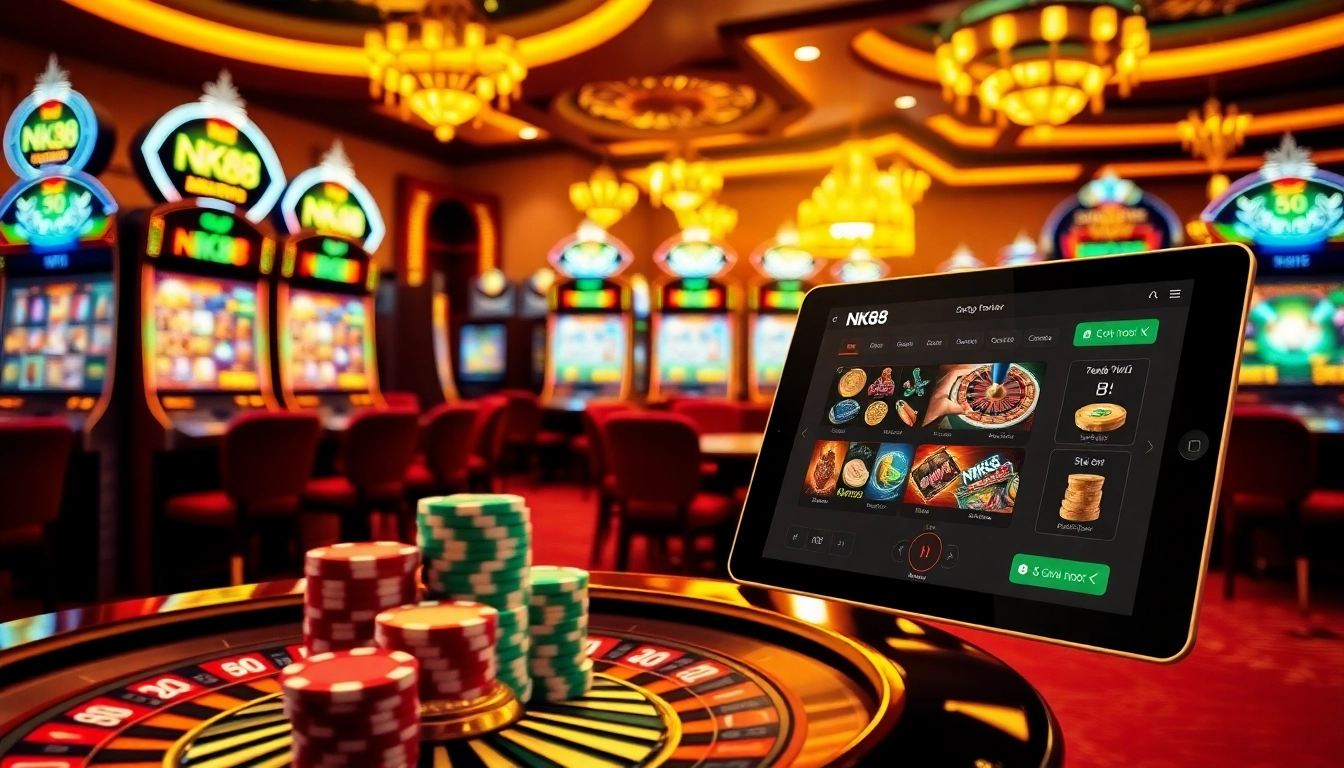 Nudge your luck at Nổ Hũ NK88 slot machines for a chance at striking the big jackpot.