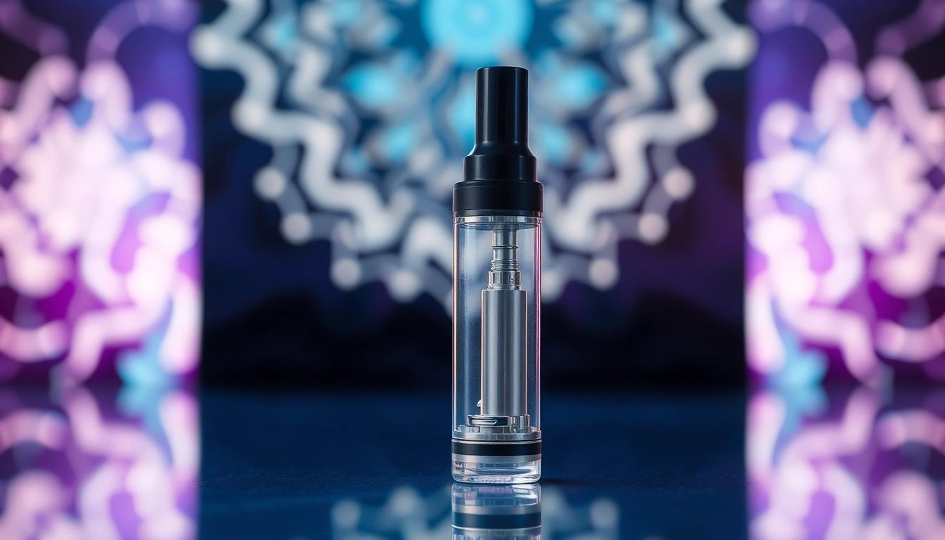Buy DMT online with a high-quality vape cartridge displayed in a serene environment.